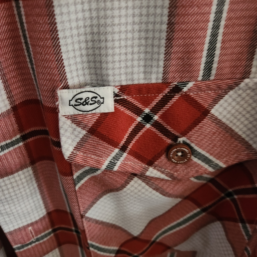 Dixon Red and White Plaid Shirt - Picture 2 of 5